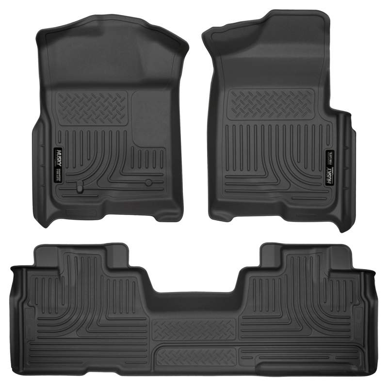 Husky Liners 09-12 Ford F-150 Super Cab WeatherBeater Combo Black Floor Liners thumbnail 2