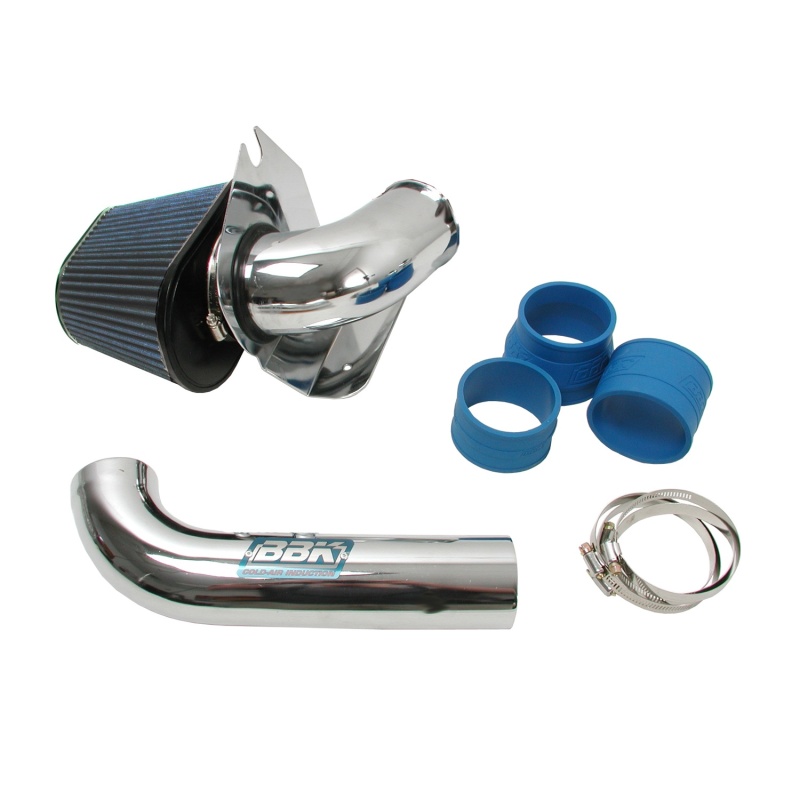 BBK 86-93 Mustang 5.0 Cold Air Intake Kit - Fenderwell Style - Chrome Finish thumbnail 3