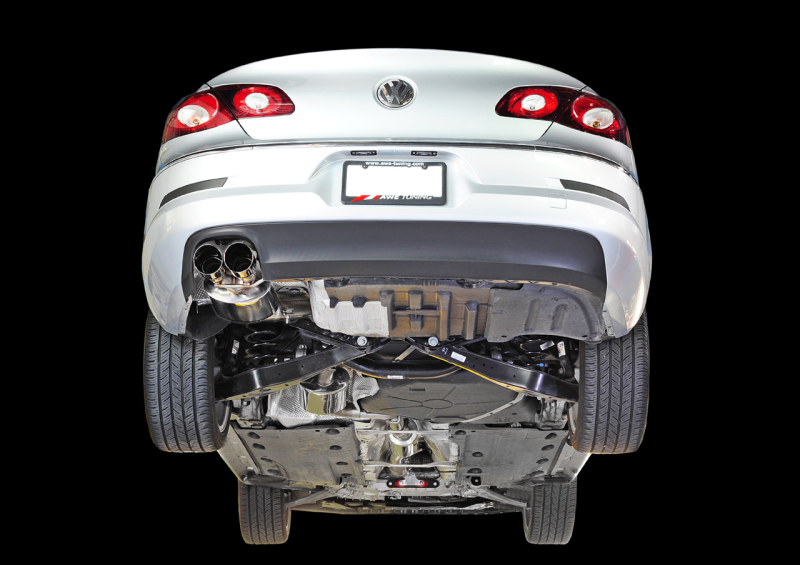 AWE Tuning VW CC 2.0T Touring Edition Performance Exhaust - Diamond Black Tips thumbnail 9