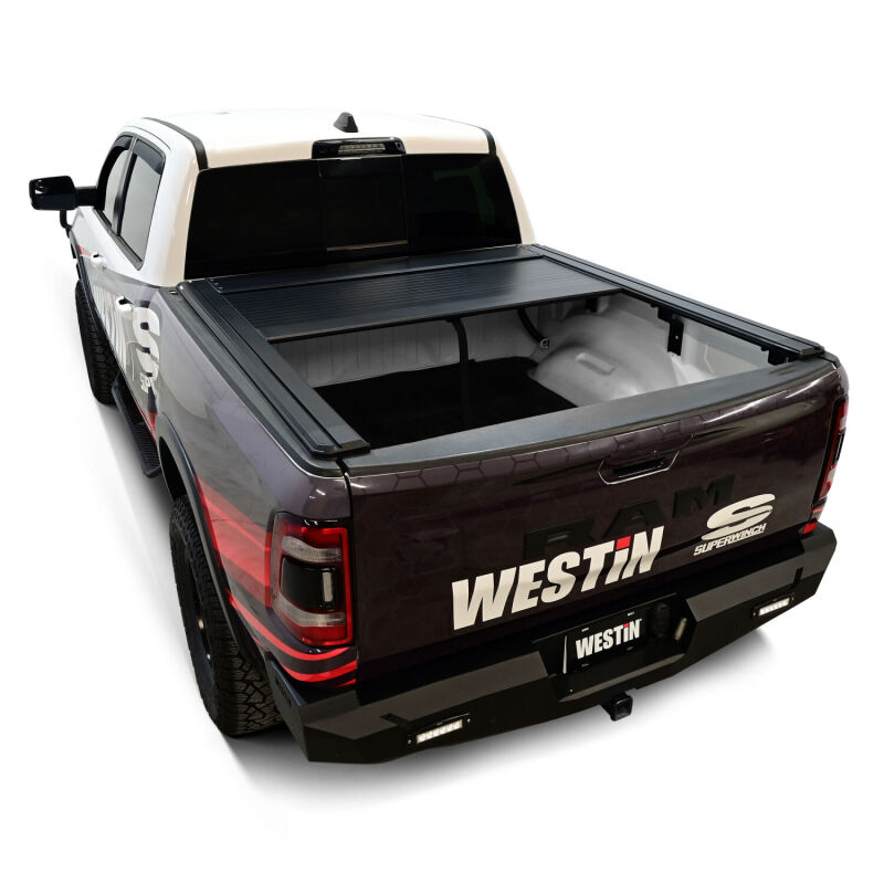 Westin 19-26 Ram 1500 (New Body)(Excl. RamBox) 5ft 7in Bed Manual Retractable Tonneau Cover - Black thumbnail 5