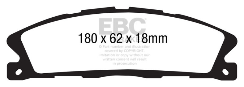 EBC Stage 15 Kits Extra-Duty Brake Pads and USR Rotors for 2013-2018 EXPLORER, 2013-2019 MKT - S15KF1043 Disc Pad Rotor Kit thumbnail 7