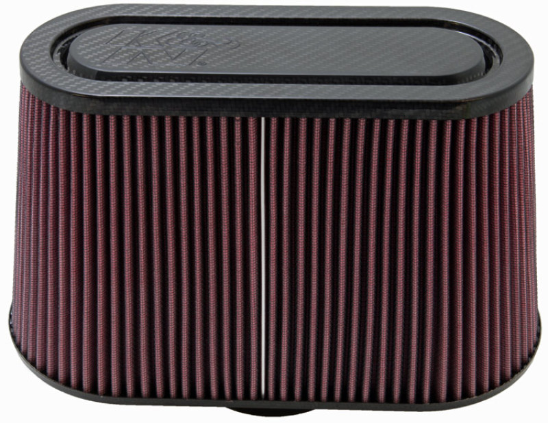 K&N Universal Filter with Carbon Fiber Top & Base-12in Base O/S Length x 6in Base O/S Width x 7in H thumbnail 2