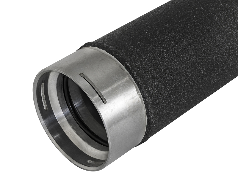BladeRunner 3 IN Aluminum Hot Charge Pipe Black