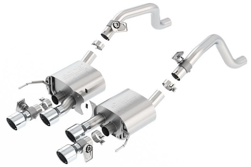 Borla 14-15 Chevy Corvette C7 6.2L RWD w/AFM &NPP ATAK-Type Dual Rd Rolled Center Rear Exit Exhaust