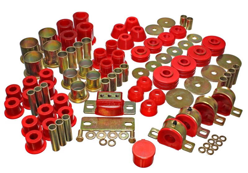 Energy Suspension 73-80 Chevrolet / GMC 2WD 1/2 Ton Pickup Red Hyper-flex Master Bushing Set thumbnail 2