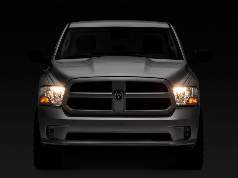 Raxiom 09-18 Dodge RAM 1500 Axial OEM Rep Headlights w/ Single Bulb- Chrome Housing (Clear Lens) thumbnail 6