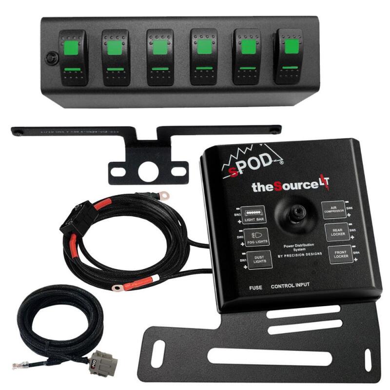sPOD 07-08 Jeep Wrangler JK SourceLT w/Red LED Switch Panel thumbnail 4
