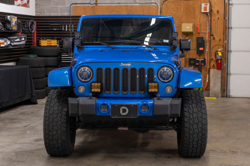 Diode Dynamics 07-18 Jeep JK Wrangler SS5 Bumper LED Pod Light Kit - Sport Yellow Driving thumbnail 5