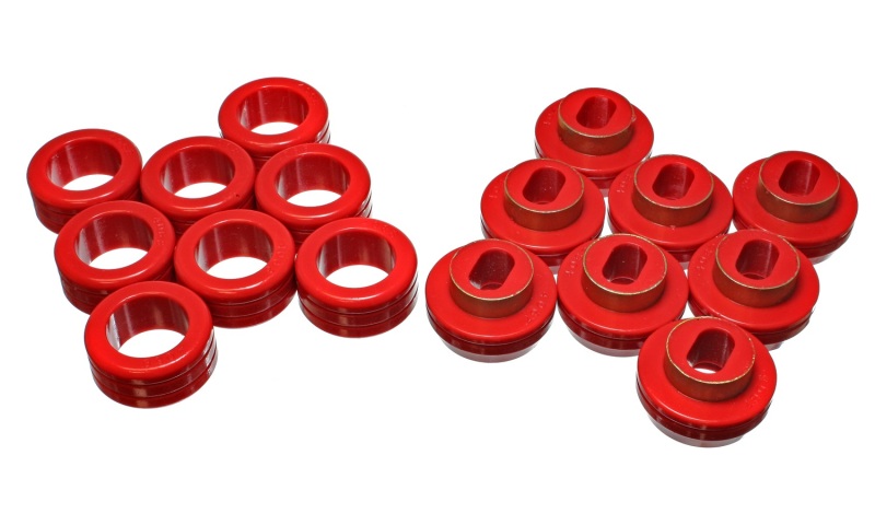Energy Suspension Crew Cab 2&4Wd Body Mounts - Red thumbnail 3