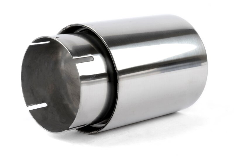 Dinan Double-Walled 4in Clamp-On Exhaust Tip - Polished - 4in Outlet / 3.25in Inlet thumbnail 3
