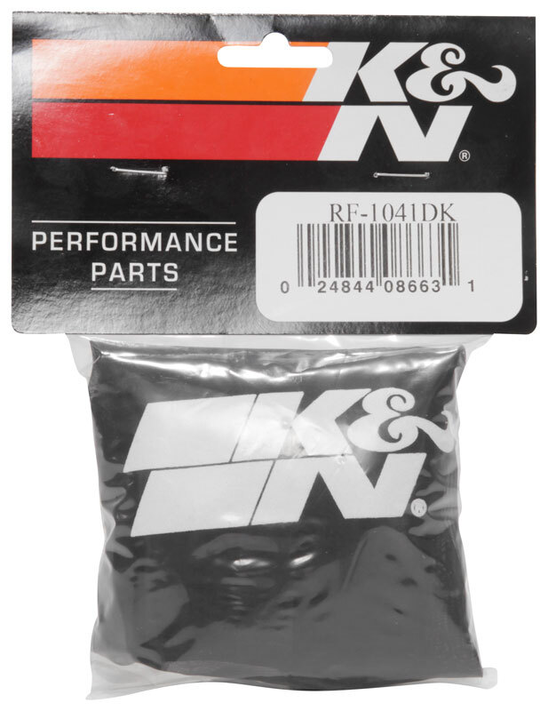 K&N Black Drycharger Round Tapered Custom Air Filter Wrap thumbnail 8