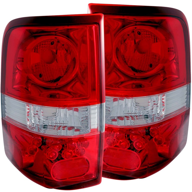 ANZO 2004-2008 Ford F-150 Taillights Red/Clear - LED Style thumbnail 3