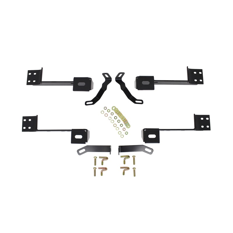 Westin 99-14 Chevy Silv 2500/3500 Reg/Ext Cab Premier Oval Nerf Step Bar Mount Kit - Blk thumbnail 3