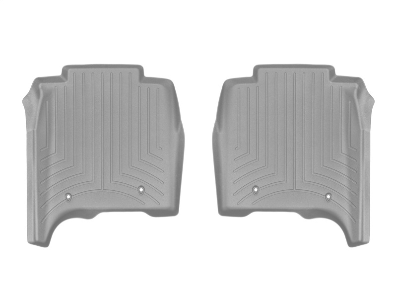 WeatherTech 14-16 Land Rover-Range Rover Rear FloorLiner - Grey Long Wheelbase w/ 2nd Row Console