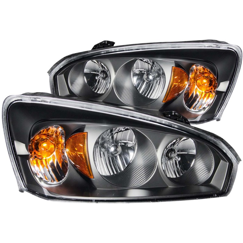 ANZO 2004-2007 Chevrolet Malibu Crystal Headlights Black thumbnail 5