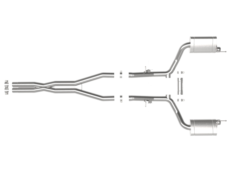 aFe MACH Force-Xp 3in 304 SS Cat-Back Exhaust 15-20 Dodge Charger Hellcat V8-6.2L (sc) / 392 V8-6.4L thumbnail 7
