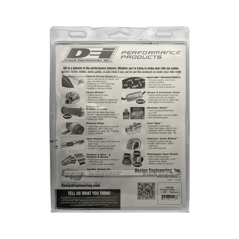 DEI Exhaust Wrap 1in x 50ft - Titanium thumbnail 3