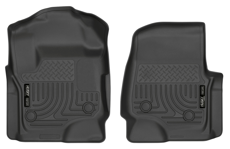 Husky Liners 17 Ford F-250 Super Duty SuperCab WeatherBeater Black Floor Liners thumbnail 3