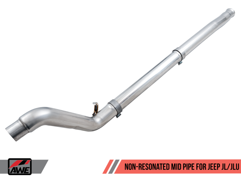 AWE Tuning 2018+ Jeep Wrangler JL/JLU 3.6L Non-Resonated Mid Pipe thumbnail 8
