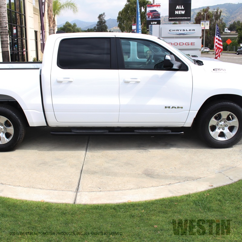 Westin 19-26 Ram 1500 Quad Cab (Excludes Ram 1500 Classic) PRO TRAXX 4 Oval Nerf Step Bars - Black thumbnail 7