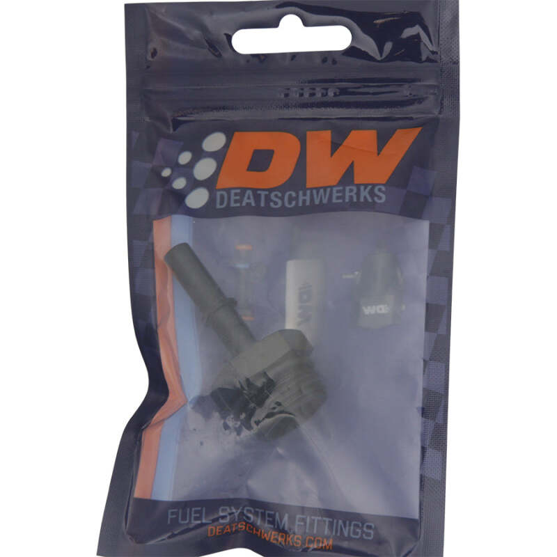 DeatschWerks 10AN ORB Male to 5/16in Male EFI Quick Connect Adapter - Anodized Matte Black thumbnail 5