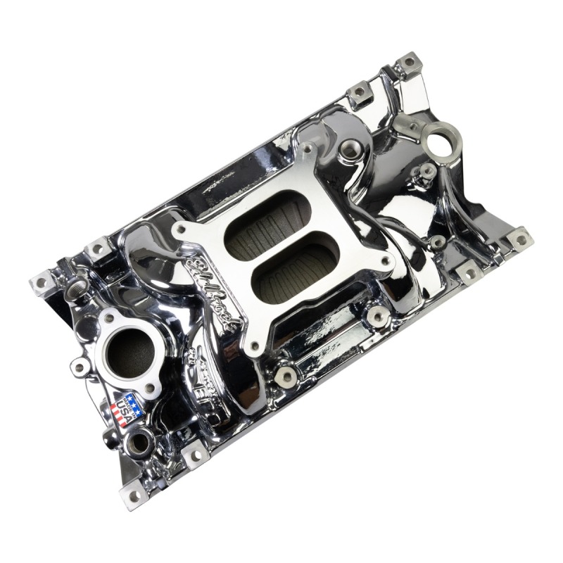 Edelbrock Chevy Vortec SB Performance EPS Manifold - Chrome Plasma Finish