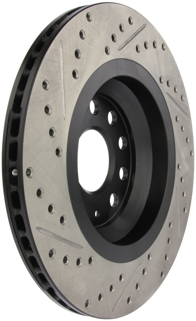 StopTech 09 VW Passat CC / 06-09 Passat Slotted & Drilled Left Rear Rotor thumbnail 6