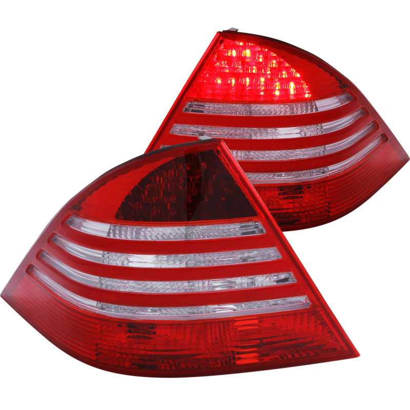 ANZO 2000-2005 Mercedes Benz S Class W220 LED Taillights Red/Clear thumbnail 4