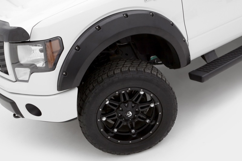 Lund 09-14 Ford F-150 (Ex Raptor) RX-Rivet Style Textured Elite Series Fender Flares - Black (4 Pc.) thumbnail 9