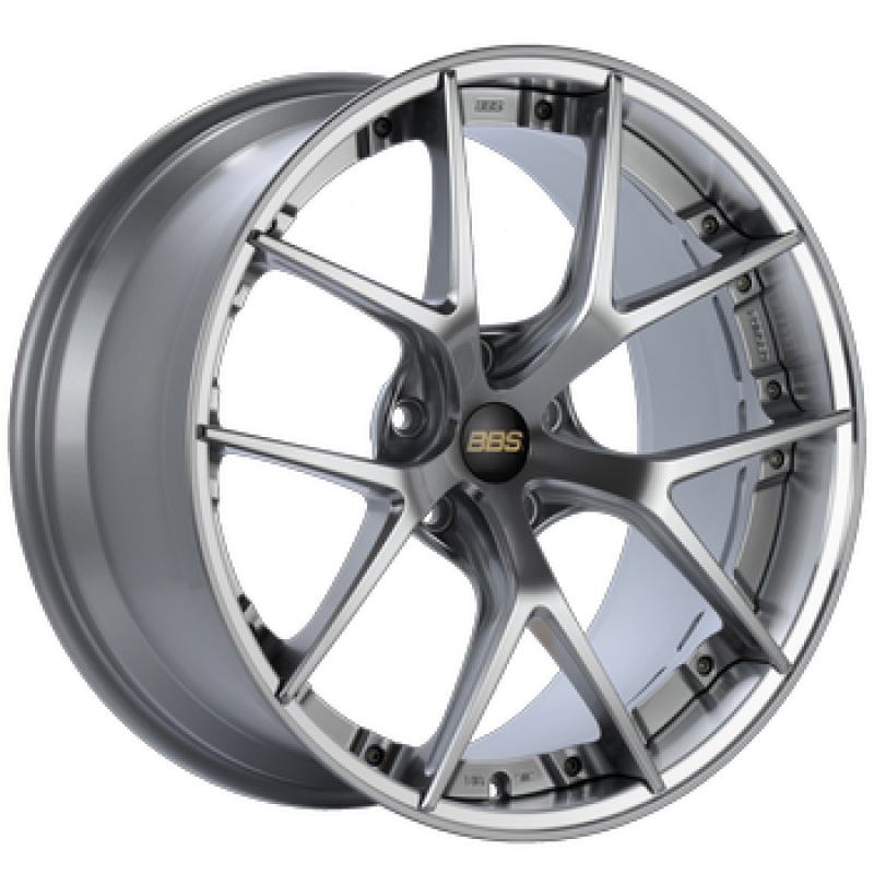 BBS RI-S 20x10 5x112 ET38 Diamond Silver Center / Diamond Cut Lip Wheel -82mm PFS/Clip Required