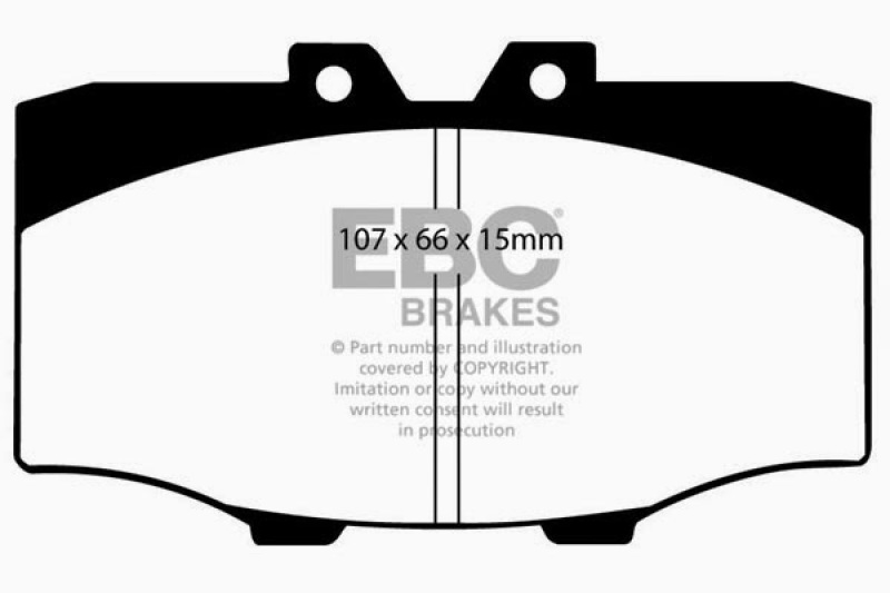 EBC 84-88 Toyota 4 Runner 2.4 Greenstuff Front Brake Pads thumbnail 2