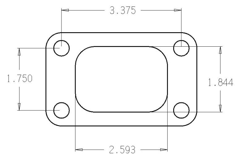Cometic Turbo FLG T3/T4 Turbine Inlet Exhaust Gasket thumbnail 6