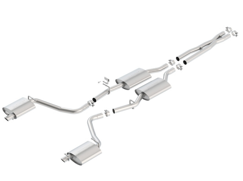 Borla 15-16 Dodge Charger 3.6L V6 S-Type Cat Back Exhaust (Uses Factory Valence) thumbnail 7