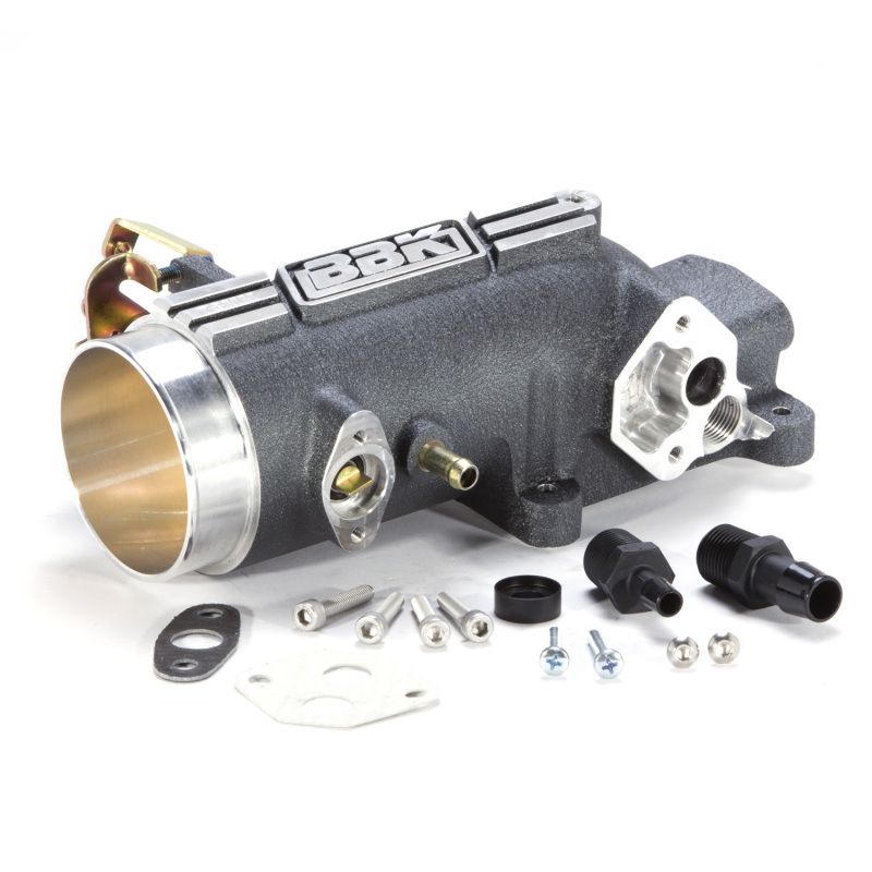 BBK 96-04 Mustang 4.6 GT 78mm Throttle Intake BBK Power Plus Series - Charcoal thumbnail 2