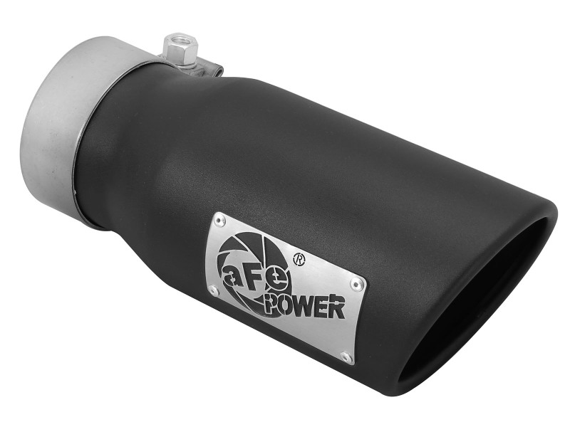aFe MACH Force XP 3in Inlet x 4in Outlet x 9in Length Clamp-On Black Tip thumbnail 2