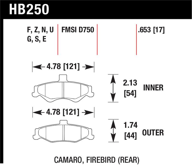 HAWK HPS 5.0 Brake Pad Sets
