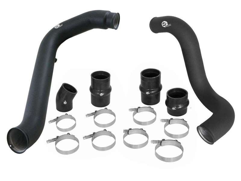 BladeRunner 3 IN Aluminum Hot and Cold Charge Pipe Kit Black