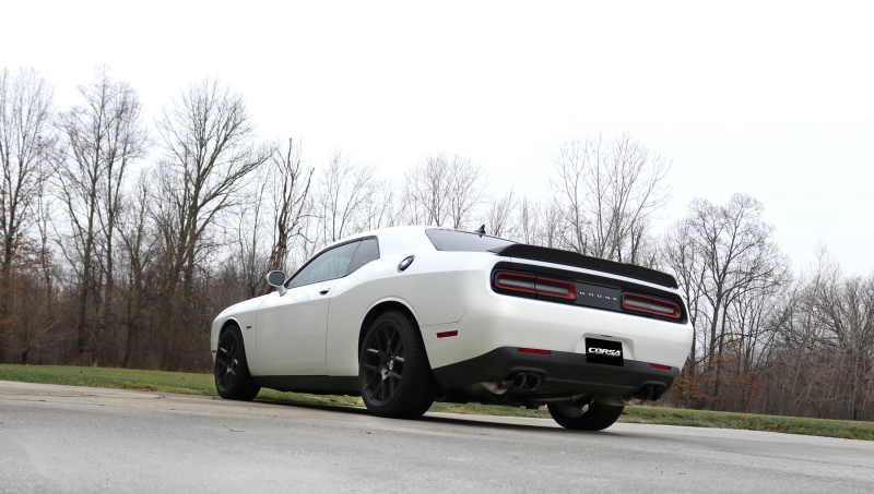 Corsa 2015-2016 Dodge Challenger Xtreme Cat-Back Dual Rear Exit with Twin 3.5in Black Pro-SeriesTips thumbnail 6