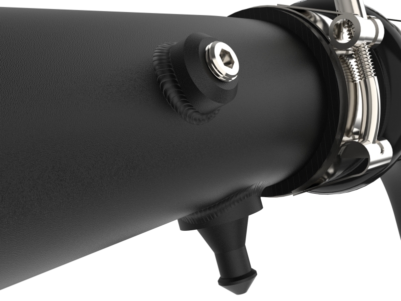 BladeRunner 3 IN Aluminum Hot Charge Pipe Black