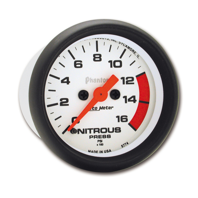 Autometer Phantom 2-1/16in 1600 PSI Digital Stepper Motor Nitrous Pressure Gauge thumbnail 7