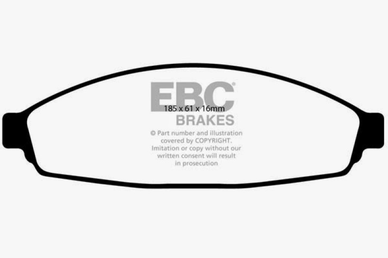 EBC 03+ Ford Crown Victoria 4.6 Ultimax2 Front Brake Pads thumbnail 2