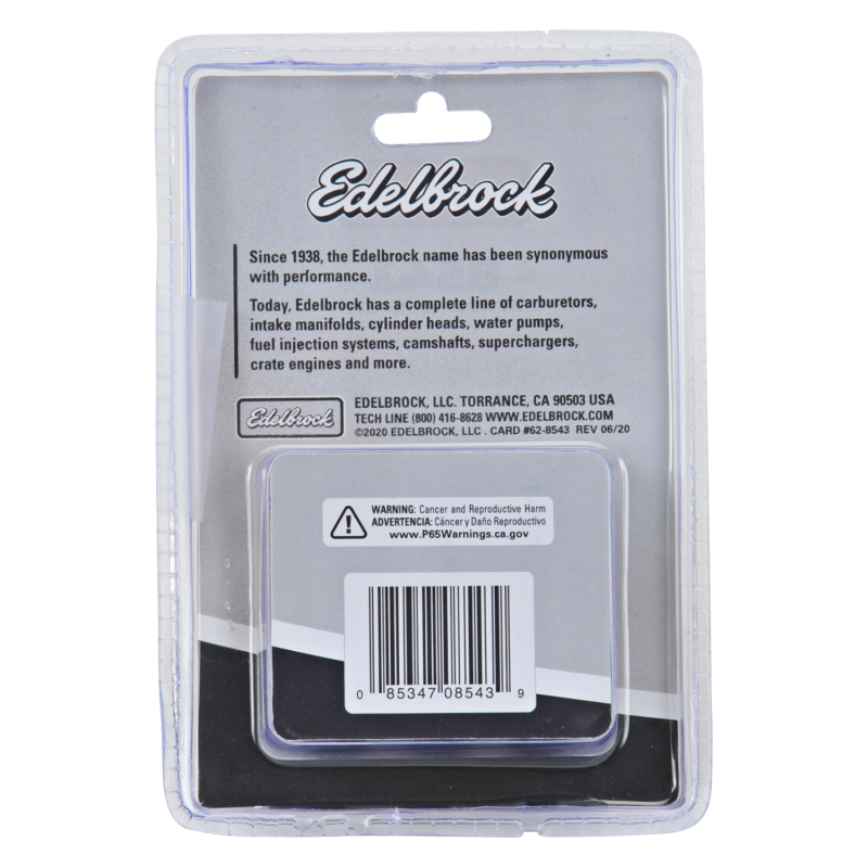 Edelbrock Header Bolt Kits 8543 Fasteners, Kits, Flanged, M8 x 1.25 Thread Size, Steel, Black Oxide, 0.984 in. Underhead Length, Set of 12 thumbnail 2