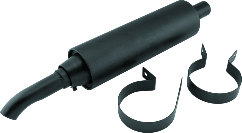 Quadboss Slip-On Steel Inch Muffler 157108 Muffler, Slip-on, Steel, 350-600cc ATV, Universal, Each thumbnail 3
