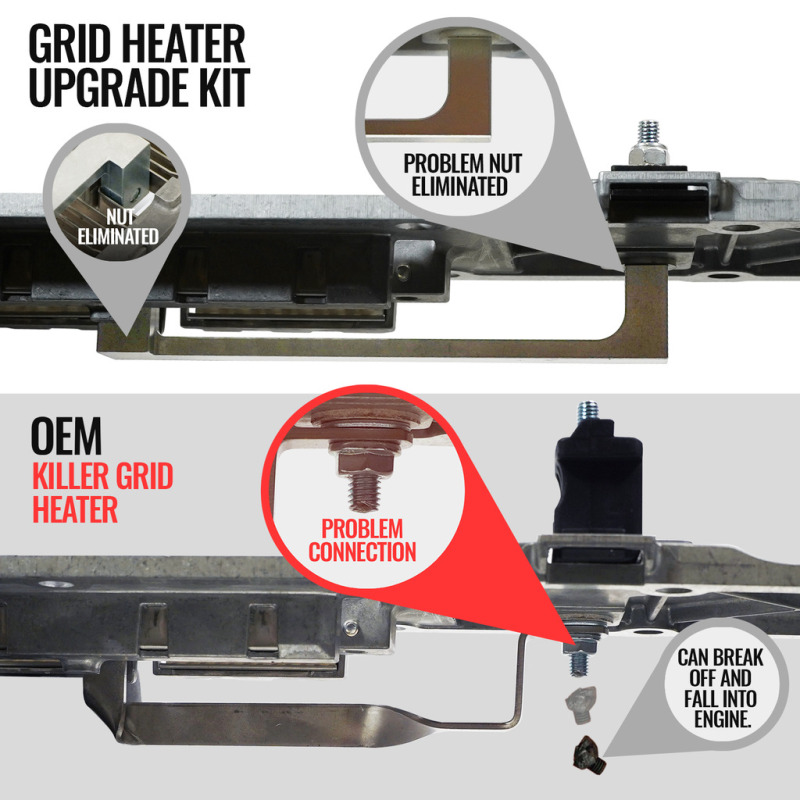 BD Diesel 11-24 Dodge (Ram) 2500/3500 6.7L Cummins Killer Grid Heater Upgrade Kit thumbnail 3