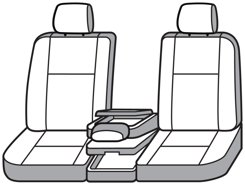 Covercraft 11-16 Ford F250 F350 Carhartt Super Dux SeatSaver Front Row Custom Seat Cover - Gravel