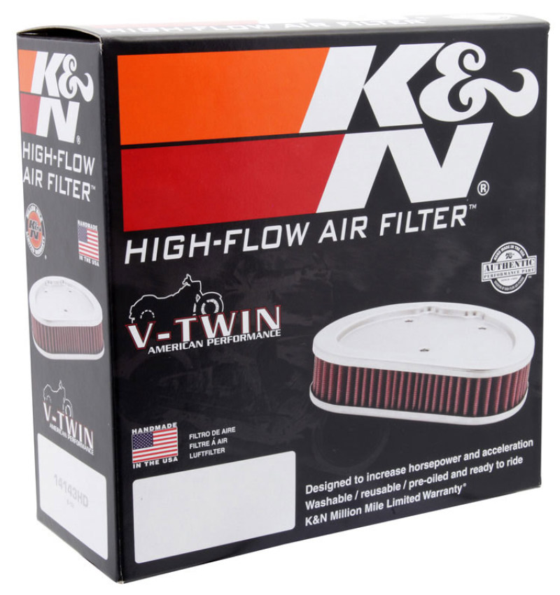 K&N 75-78 Harley-Davidson 1000/1200CC Drop In Replacement Air Filter thumbnail 8