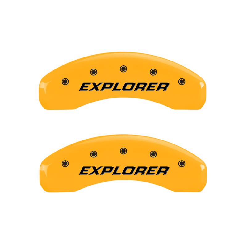 MGP 4 Caliper Covers Engraved Front & Rear Explorer/2011 Yellow Finish Black Char 2006 Ford Explorer thumbnail 6