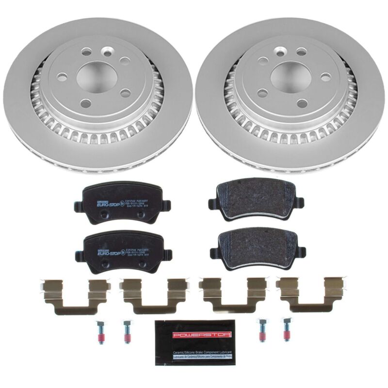 Power Stop 10-17 Volvo XC60 Rear Euro-Stop Brake Kit