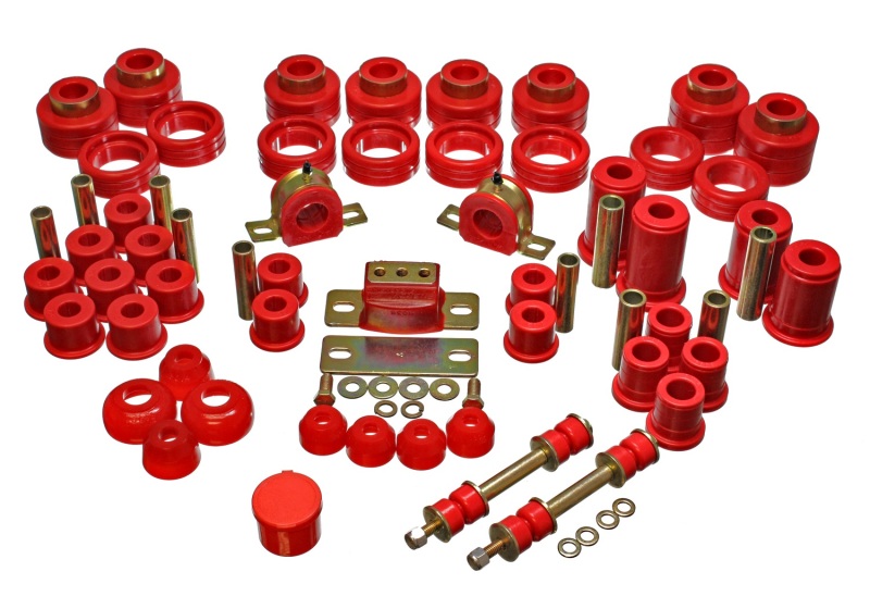 Energy Suspension 88-98 Chevy/GMC 2WD 1/2, 3/4, 1 Ton PickUp Red Hyper-flex Master Bushing Set thumbnail 3