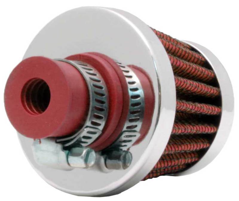 K&N 2in Base OD x .375in Flange ID x 1.75in H Rubber Base Crankcase Vent Filter thumbnail 6